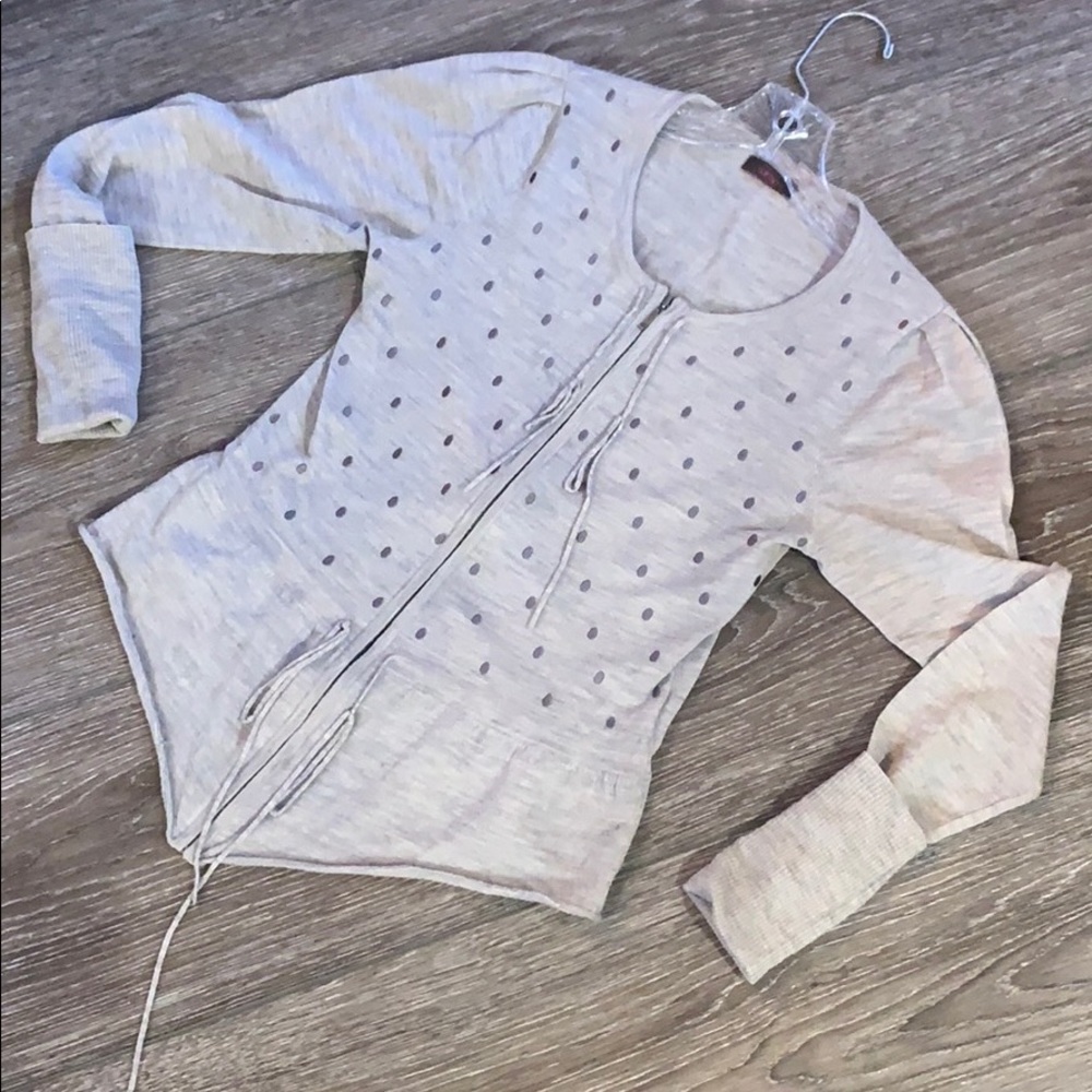 Washable Merino Peplum Cardigan Jacket Wrap London